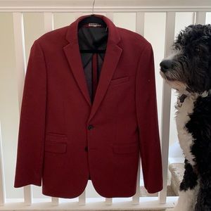 Express slim fit: Photographer red suit two buttons